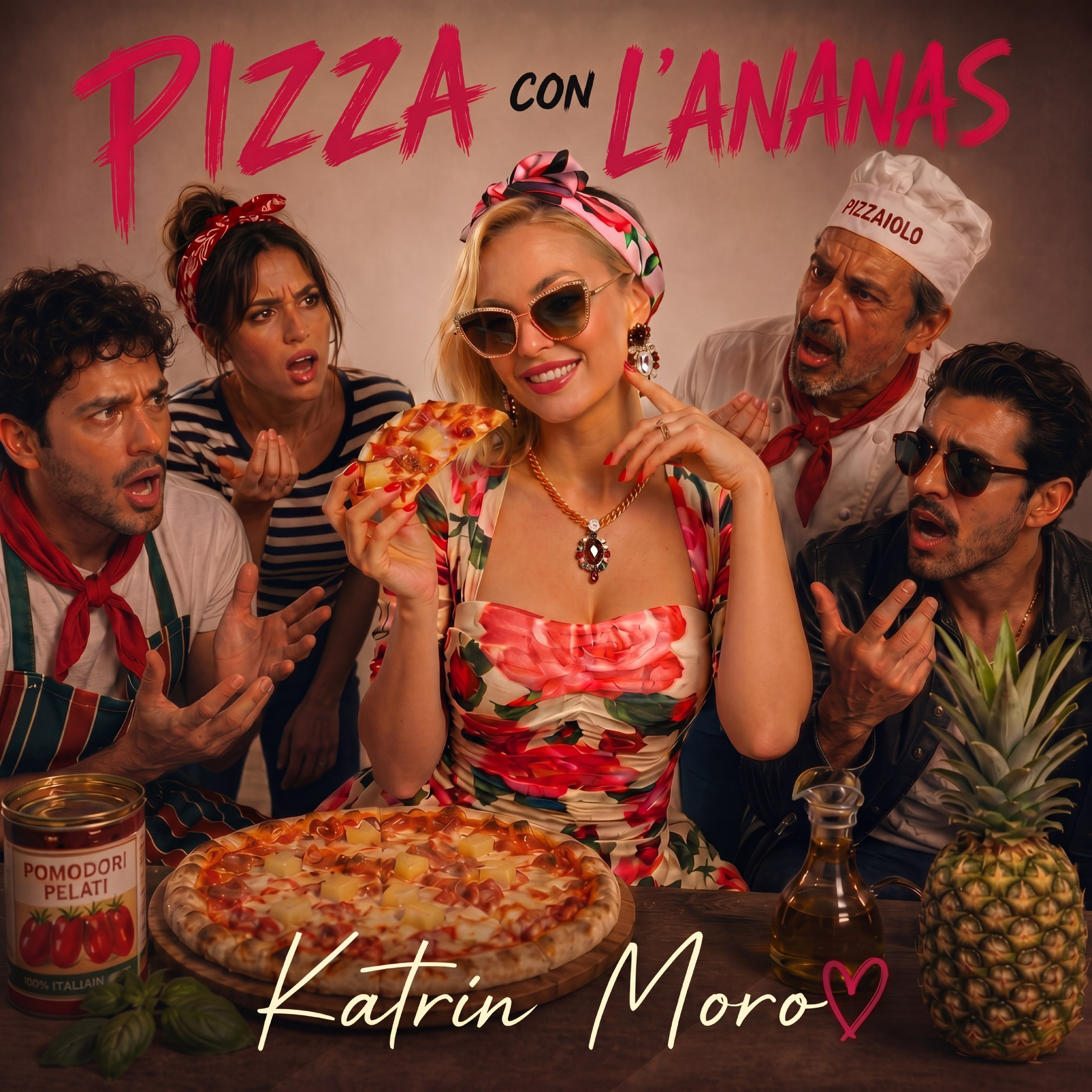 Pizza con l'ananas
